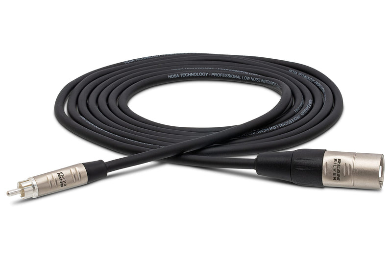 Hosa HRX-005 REAN RCA to XLR3M Pro Unbalanced Interconnect Cable, 5 feet
