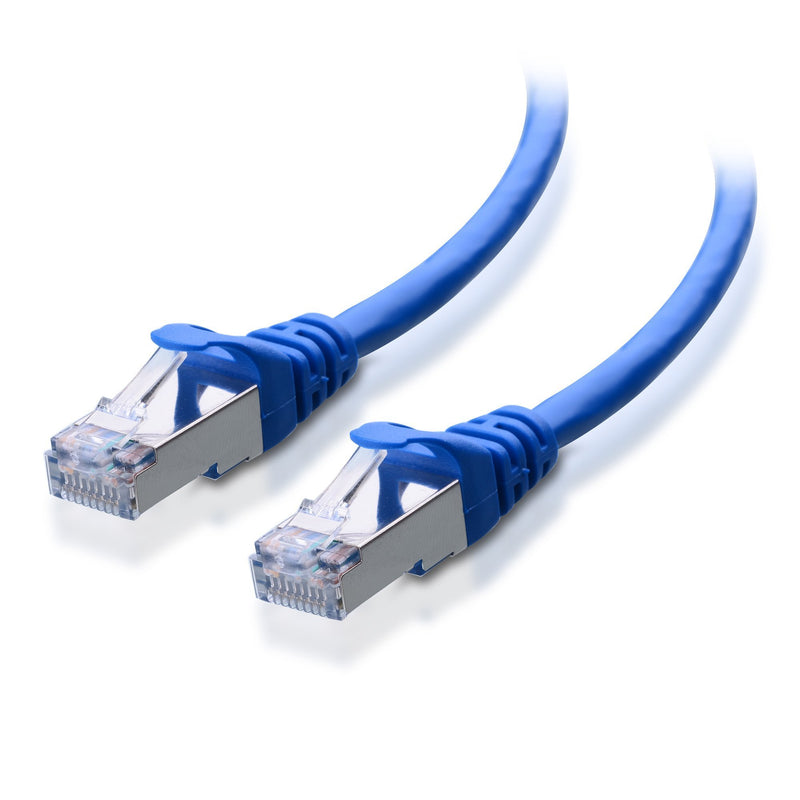 Cable Matters Cat 6a, Cat6a (SSTP, SFTP) Shielded Ethernet Cable 14 ft in Blue
