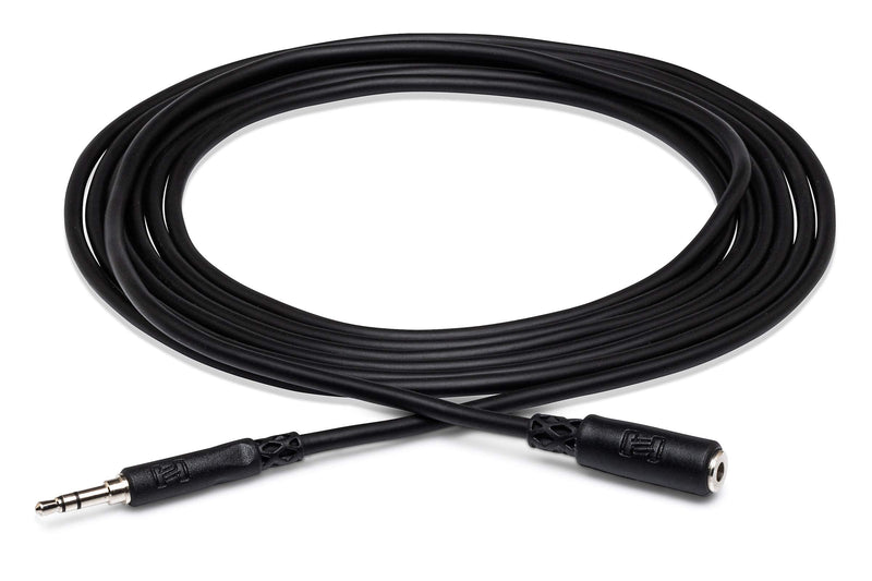 Hosa MHE-102 3.5 mm TRS to 3.5 mm TRS Headphone Extension Cable, 2 Feet