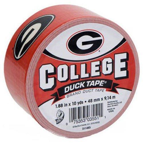 Duck Brand 240266 University of Georgia College Logo Duct Tape, 1.88-Inch by 10 Yards, Single Roll