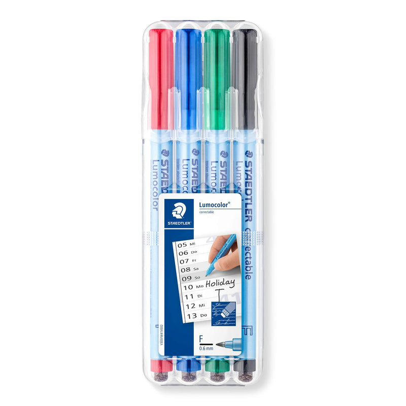 Staedtler Lumocolor Correctable Pens (305FWP4) 1 Pack