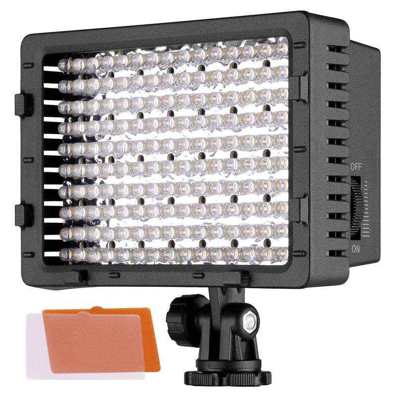 NEEWER 160 LED CN-160 Dimmable Ultra High Power Panel Digital Camera / Camcorder Video Light, LED Light for Canon, Nikon, Pentax, Panasonic,SONY, Samsung and Olympus Digital SLR Cameras Standard Packaging