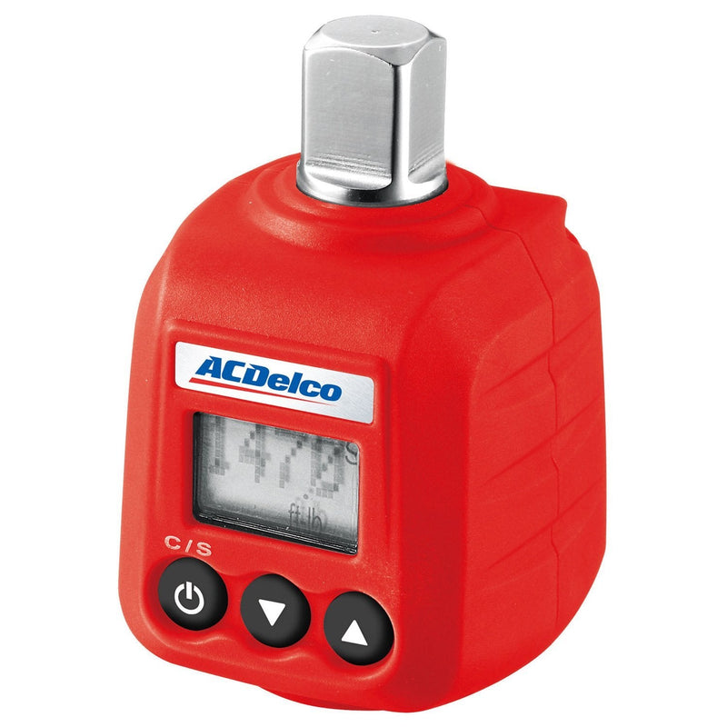 ACDelco ARM602-4 1/2” (14.8 to 147.6 ft-lbs.) Heavy Duty Digital Torque Adapter with Buzzer and LED Flash Notification – ISO 6789 Standards with Certificate of Calibration 1/2” (14.8 to 147.6 ft-lbs.)