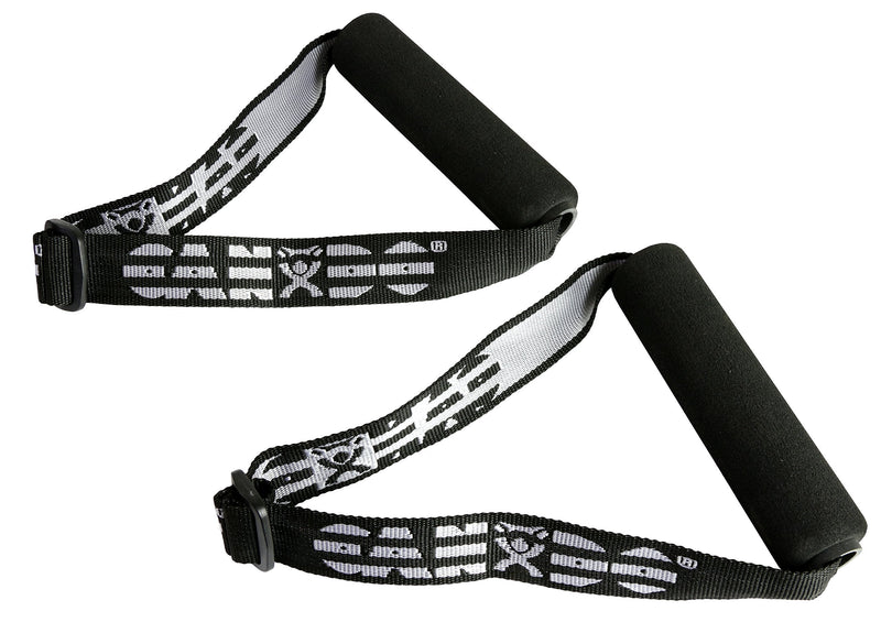 Cando 10-5330 Handle with Adjustable Webbing For Band/Tubing, 1 Pair