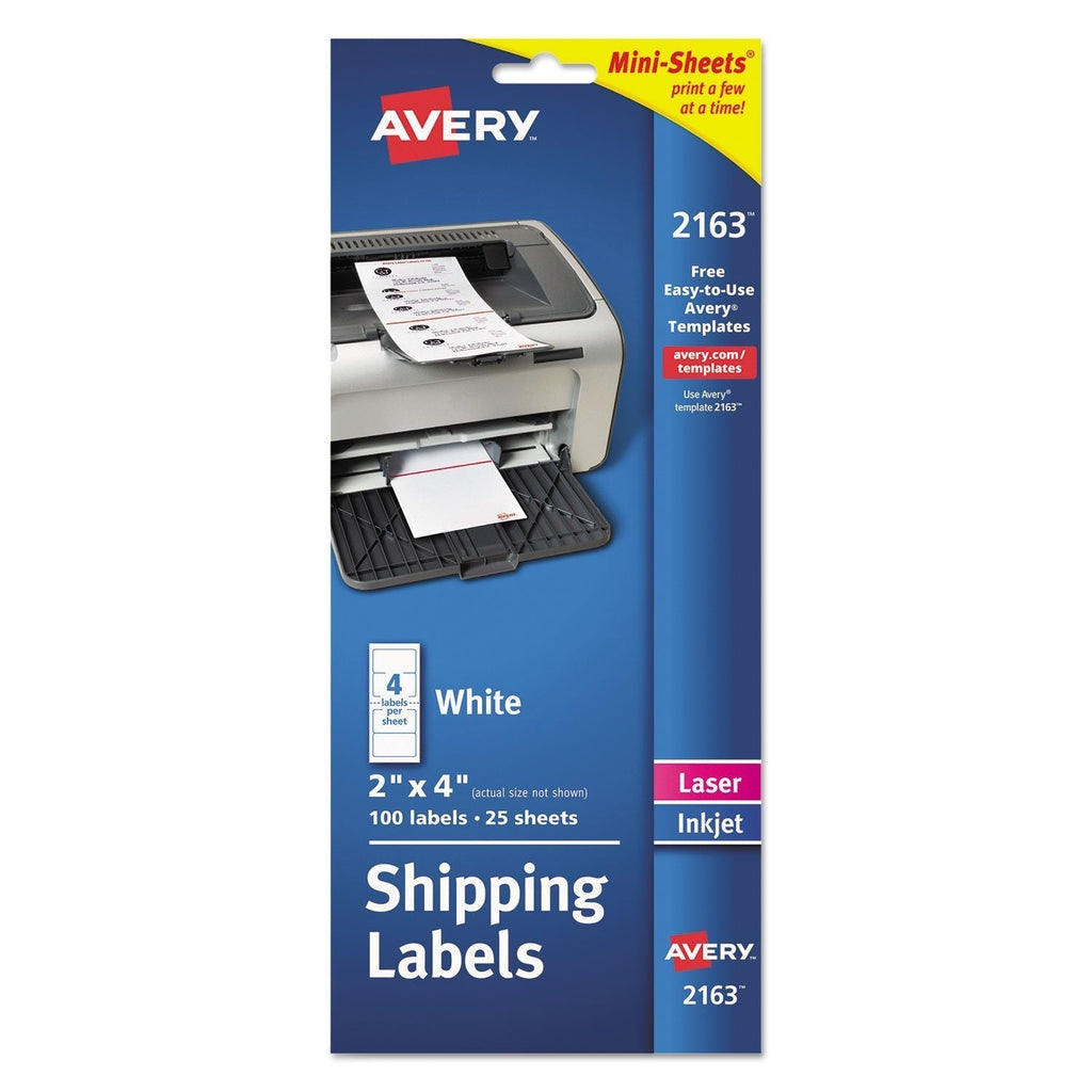 AVE2163 - Averyreg Mini-Sheets Mailing Labels