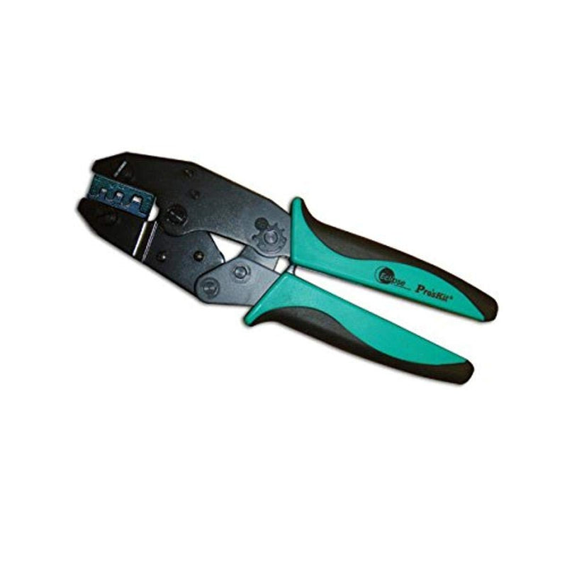 Pro'sKit 300-005 Crimper, Ratcheted, AWG 20-18, 16-14, 12-10.Non-Insulated, Open Barrel terminals, Multi One Size