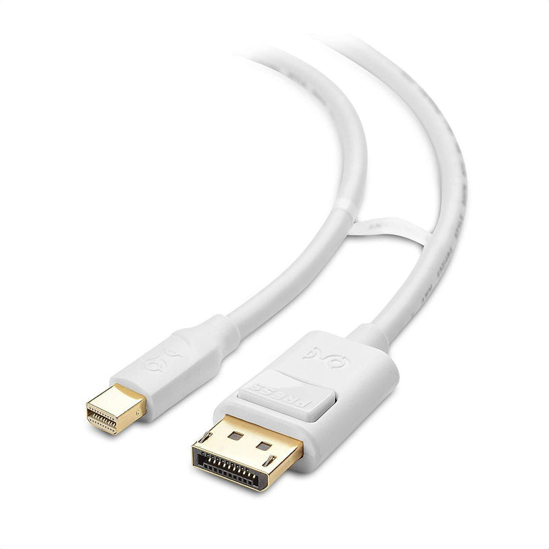 Cable Matters 4K Mini DisplayPort to DisplayPort Cable (DisplayPort to Mini DisplayPort) in White 10 Feet - 4K 60Hz, 2K 144Hz Monitor Support
