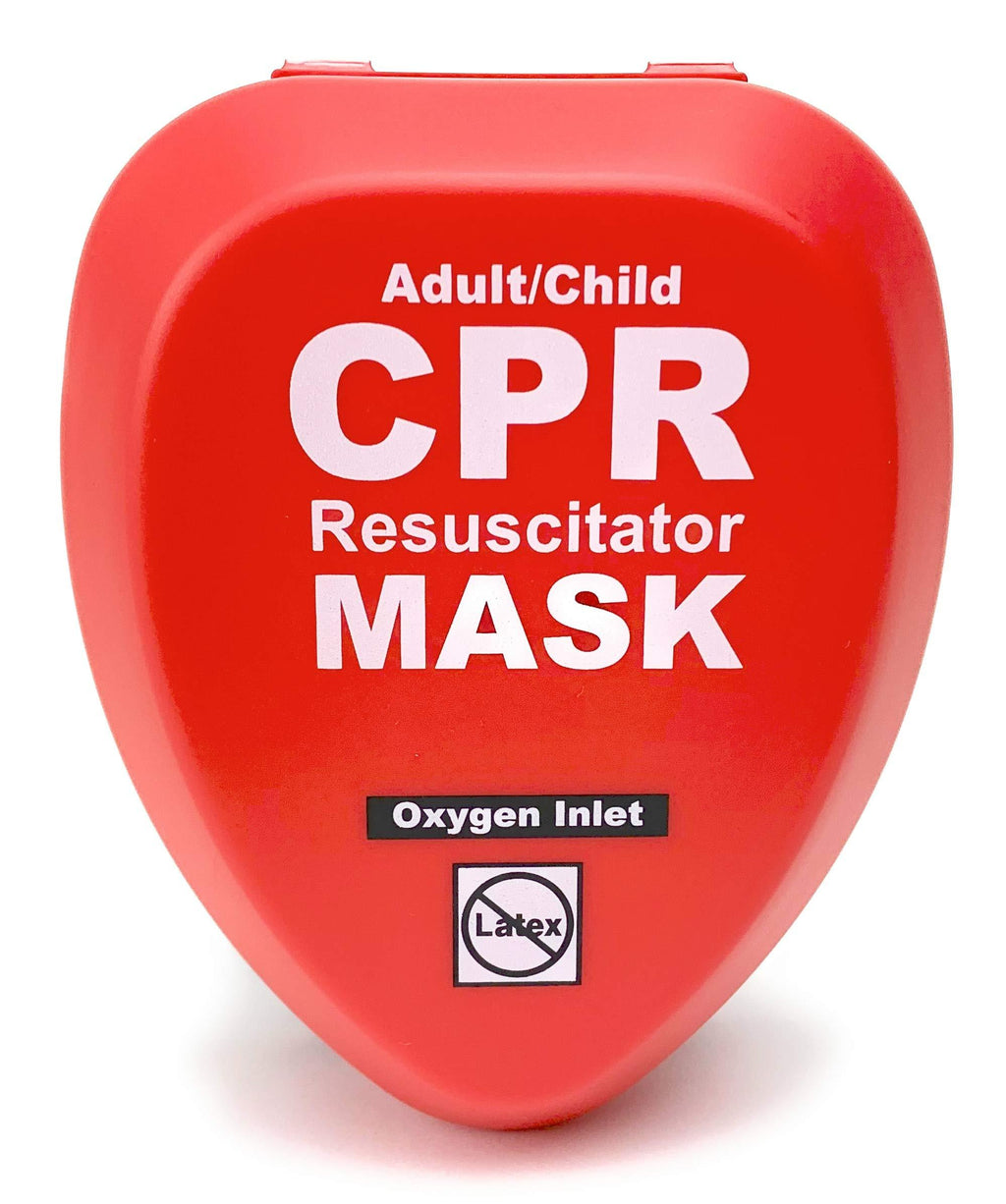 WNL Products CPR Rescue Mask, Adult/Child Pocket Resuscitator, Hard Case Kit with Belt Clip 1