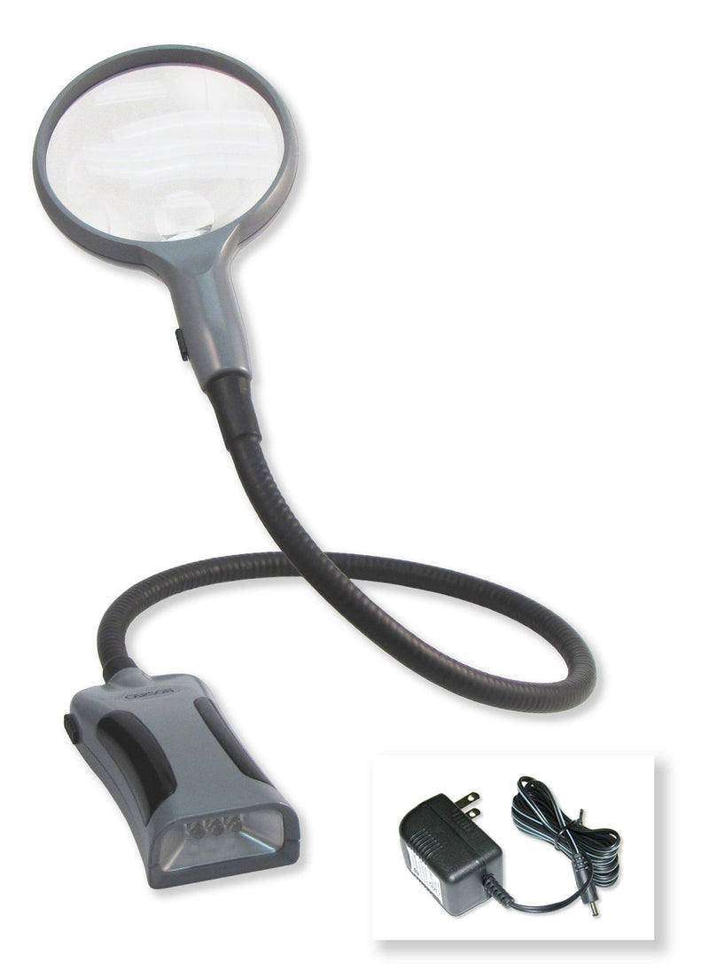 Carson BoaMag 2.5x LED Lighted Flexible Neck Magnifier and Flashlight (SM-22)