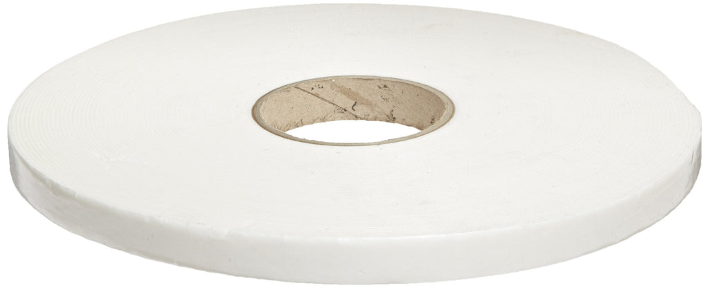 Brady 78273 Bradyfoam 36 yd Length x 3/4" Width B-156 Double-Faced Foam, White Mounting Tape Roll