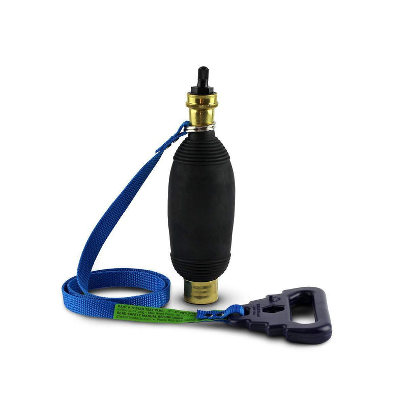 Safe-T-Seal TP34SB Pneumatic Hydraulic Test Plug Inflatable with Air or Water, 3 to 4 Inch