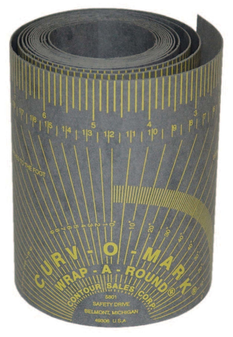 Jackson Safety - J3001869 Flexible Wrap-A-Round Pipe Marking Tool, 4" to 12" Pipe Diameter, Gray, XL, 14766