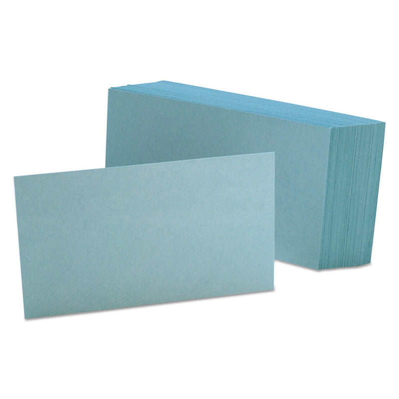 Oxford Unruled Index Cards, 3 x 5, Blue, 100/Pack