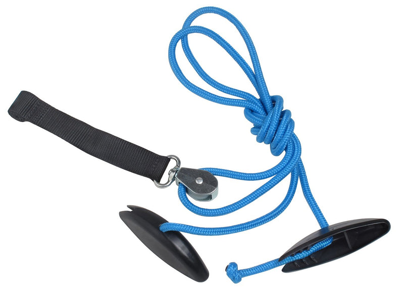 RangeMaster BlueRanger Shoulder Pulley with Patient Guide │ Aids Recovery and Rehabilitation │ Helps Enhance Pain Free Range of Motion │ Adjustable, Web Strap Door Attachment Blue