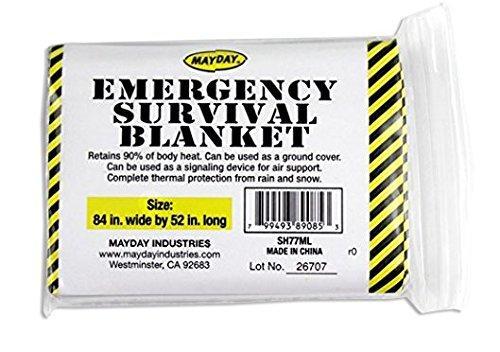 Mayday Industries Emergency Survival Solar Blanket Single Pack