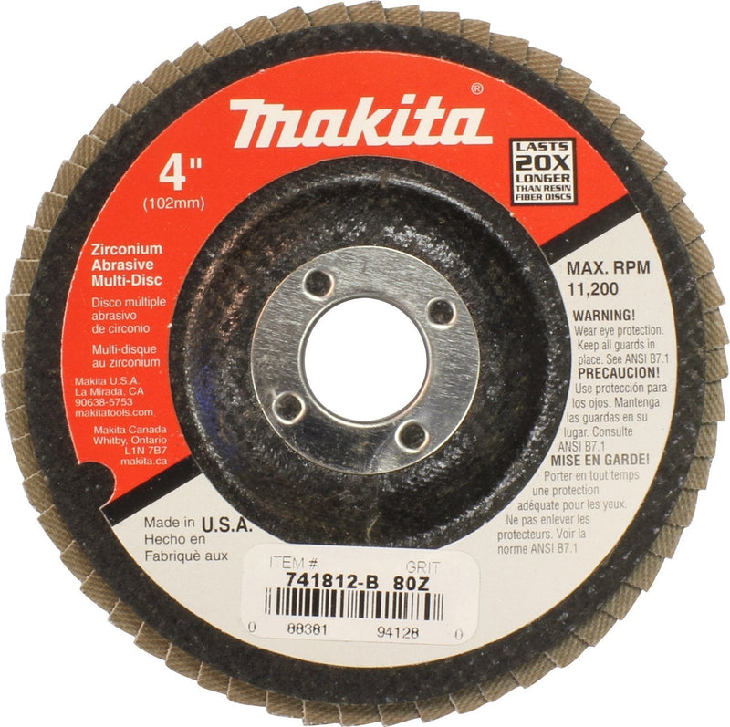 Makita 741812-B-10 4-Inch Multi Disc #80, 10-Pack