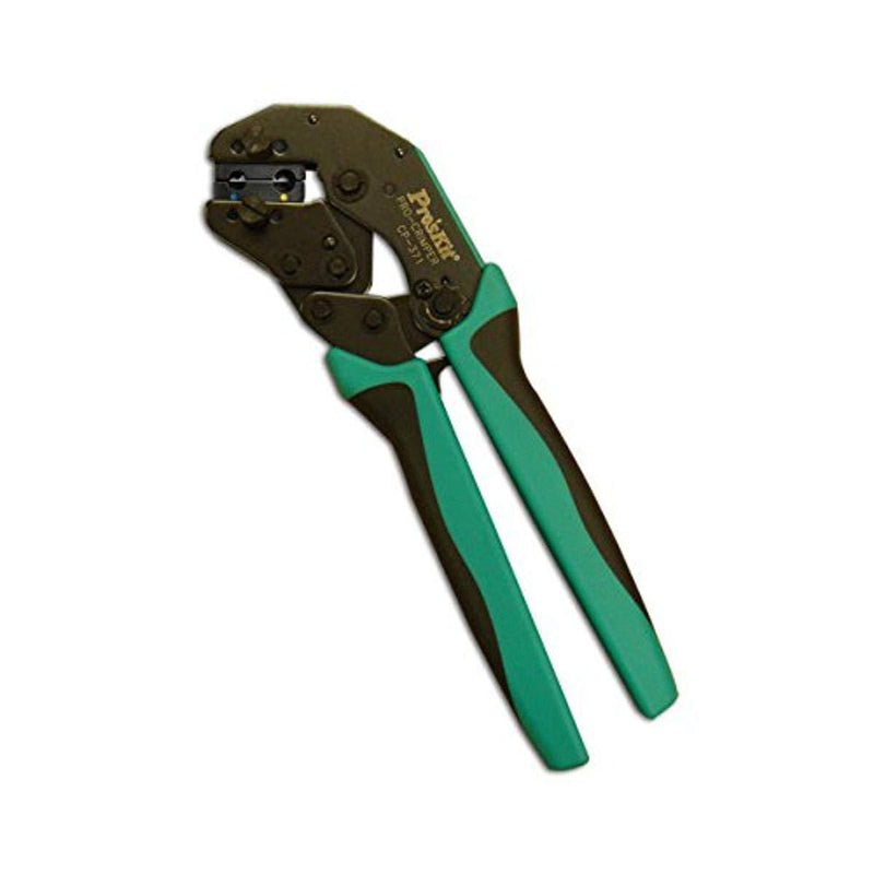 Pro'sKit 902-330 Crimpro Crimper for Insulated Flag Terminals, AWG 12-10 and 14-16 Size, Yellow/Blue, Multi 1