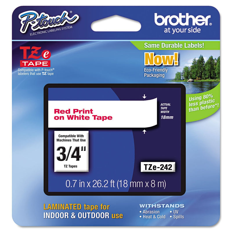 BRTTZE242 - Brother TZe Standard Adhesive Laminated Labeling Tape