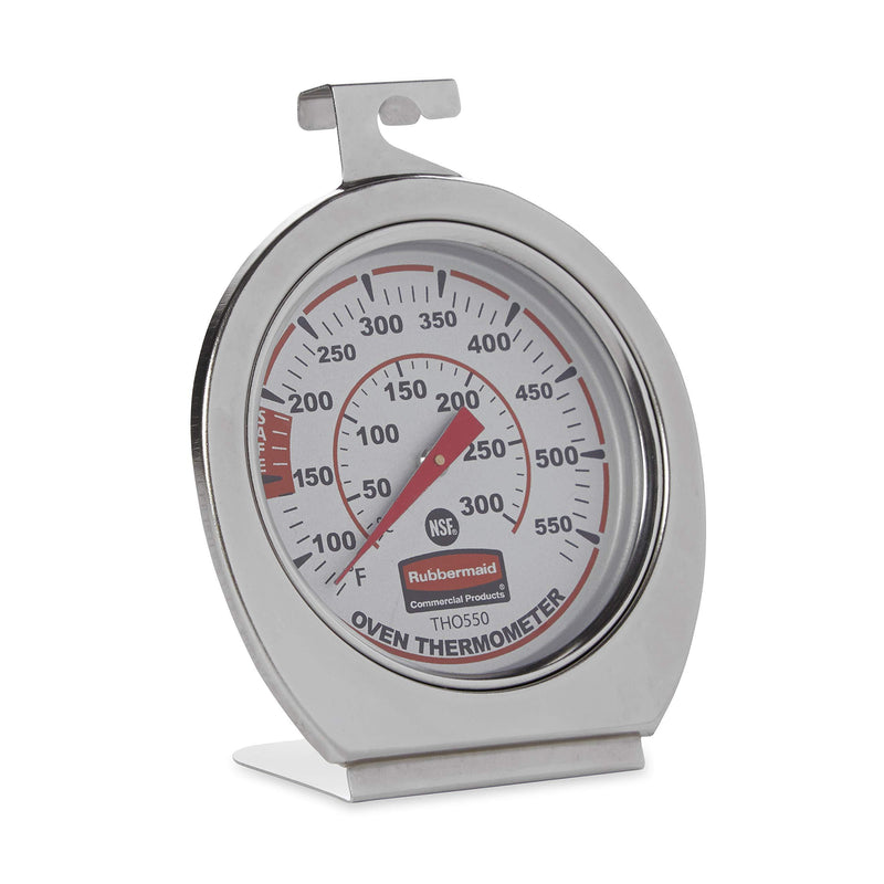Stainless Steel Instant Read Oven/Grill/Smoker Monitoring Thermometer Metallic