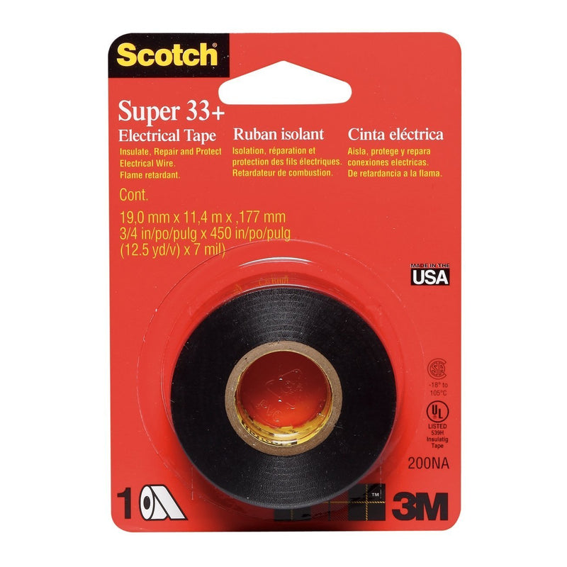 3M 200NA 3/4"x 450" Scotch Electrical Tape 6 Pack