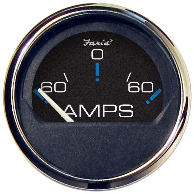 Faria 13736 Chesapeake Ammeter Gauge - Black SS, 2"