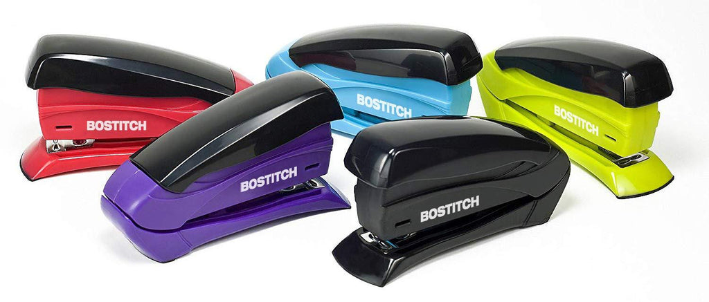 Bostitch Office Inspire 15 Sheet Stapler - One Finger, No Effort, Spring Powered Stapler - Assorted Colors, No Color Choice (1491)