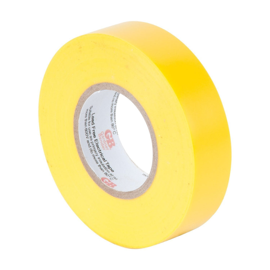 Gardner Bender GTY-667P Electrical Tape, ¾ in x 66 ft, Durable, Easy-Wrap, Flame Retardant, Yellow