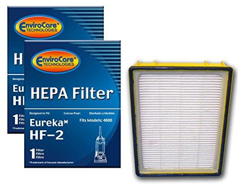 EnviroCare Replacement HEPA Vacuum Cleaner Filter Designed to fit Eureka HF-2 Upright Vacuum Cleaners 2 Filters