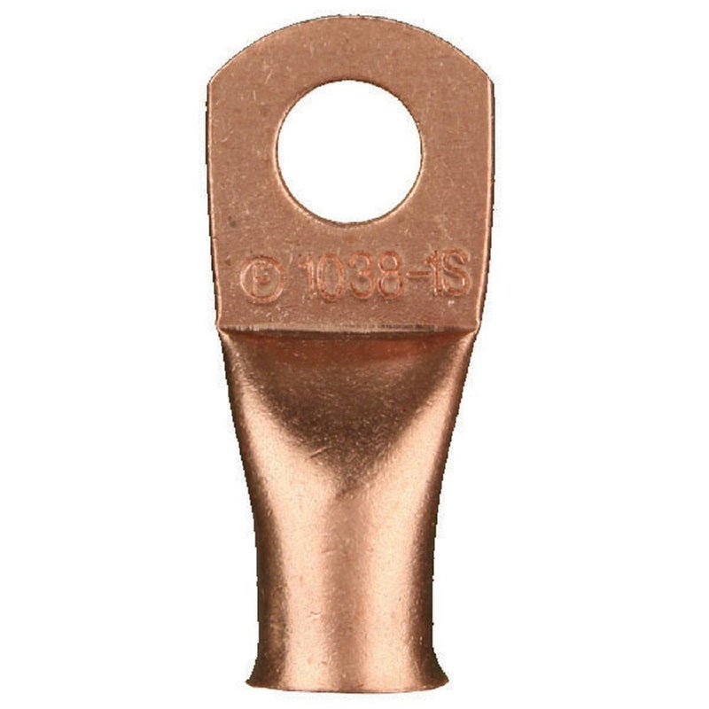 Install Bay Copper Ring Terminal 6 Gauge 3/8 Inch 25 Pack - CUR638 Standard Packaging