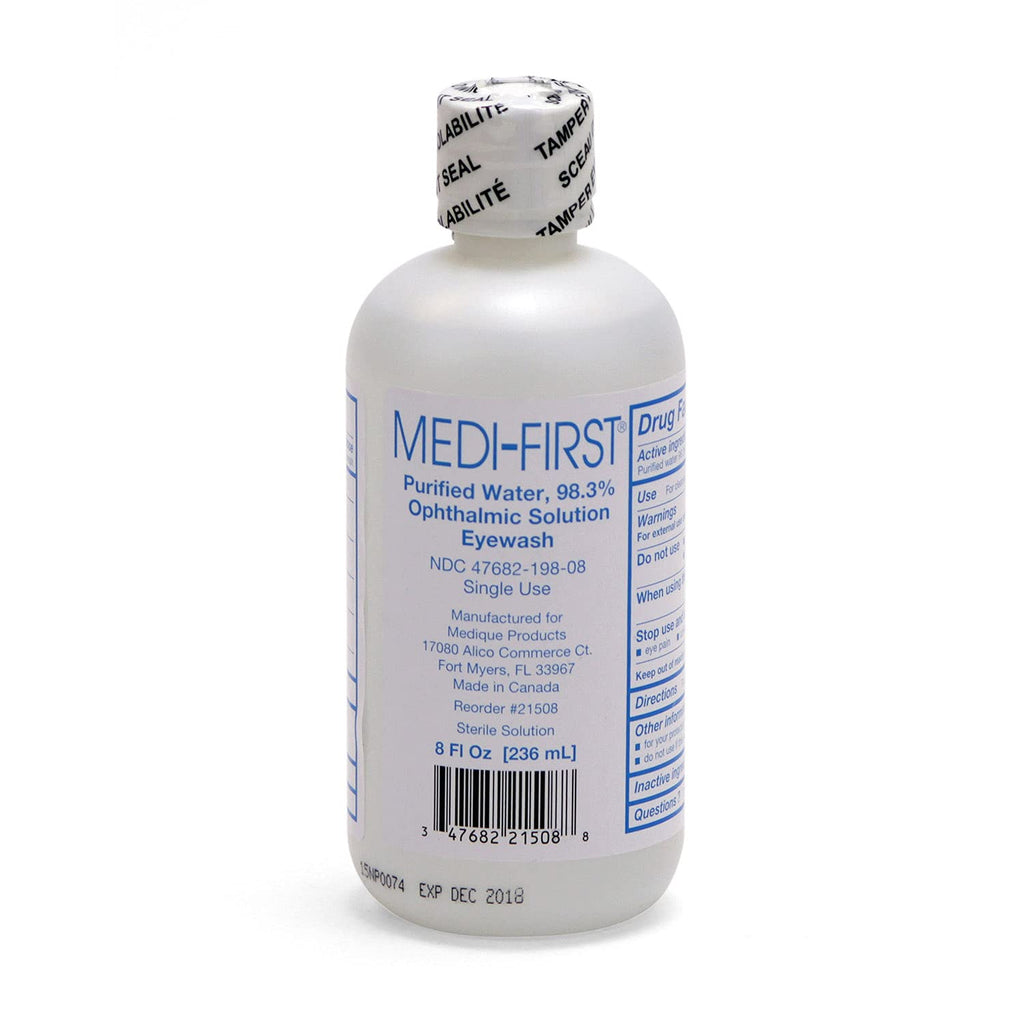 Medique 21508 Medi-First Sterile Eye Wash, 8 oz Bottle