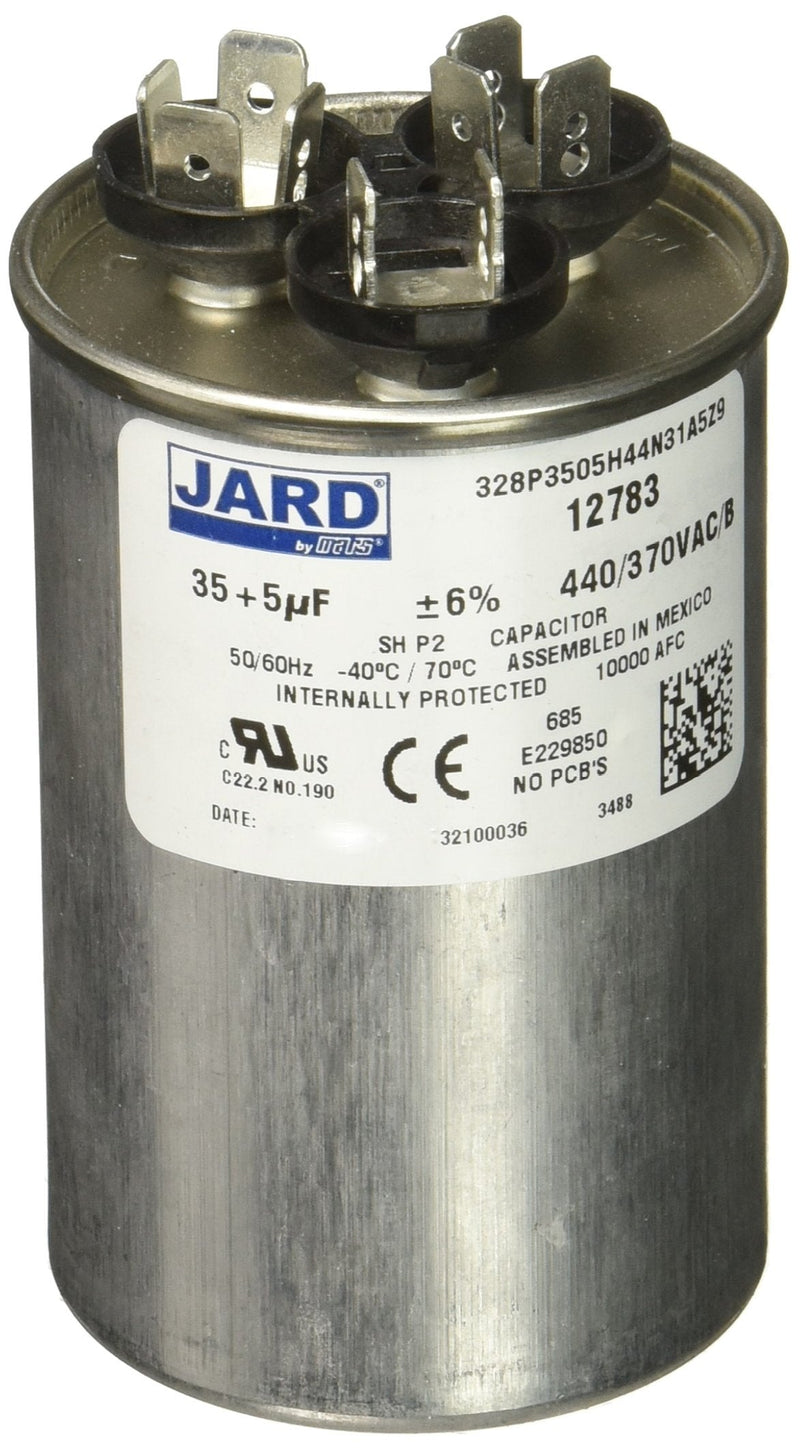 MARS - Motors & Armatures 12783 Round 35 + 5 uf MFD 440V VAC Motor Dual Run Capacitor 1