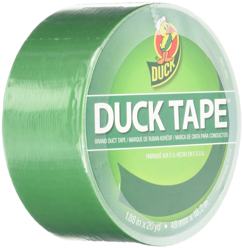 Duck 1304968 Colored Duct Tape, 1.88" x 20 yd. Size, Green Clover