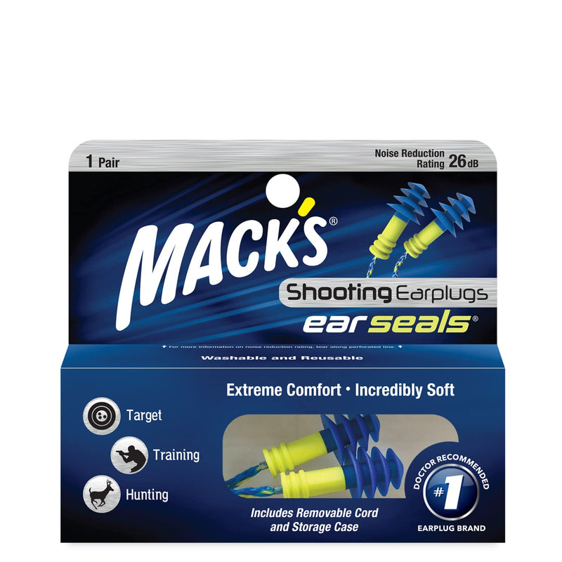 Mack's Shooters Ear Seals Ear Plugs, 1 Pair