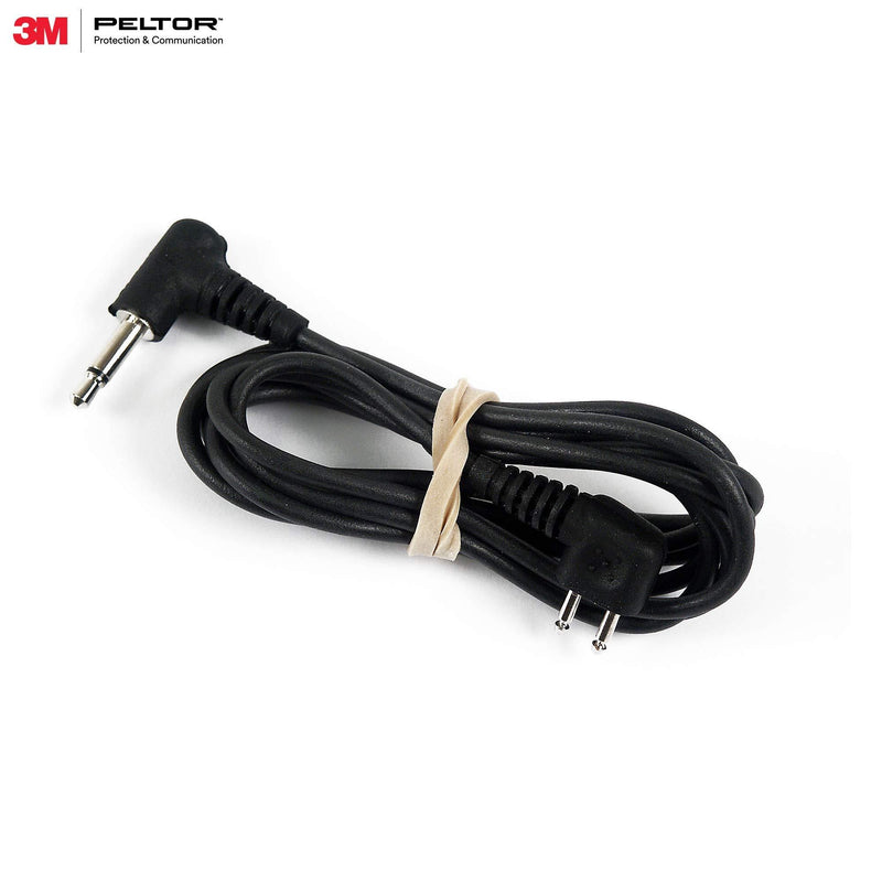 3M PELTOR Audio Input Cable FL6H, 3.5mm Mono Plug , Black