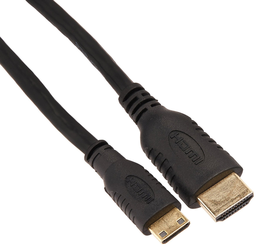 Monoprice 15ft 30AWG Standard HDMI Cable - HDMI Mini Connector to HDMI Connector - Black