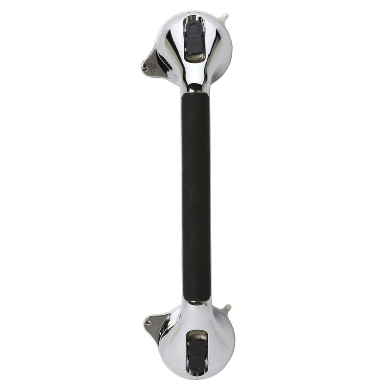 DMI Suction Cub Grab Bars for Bathroom, Shower Grab Bar, Shower Handles for Elderly, Grab Bars for Bathtubs and Showers, Suction Grab Bar for Shower, Tub Grab Bar, Chrome 16 Inch