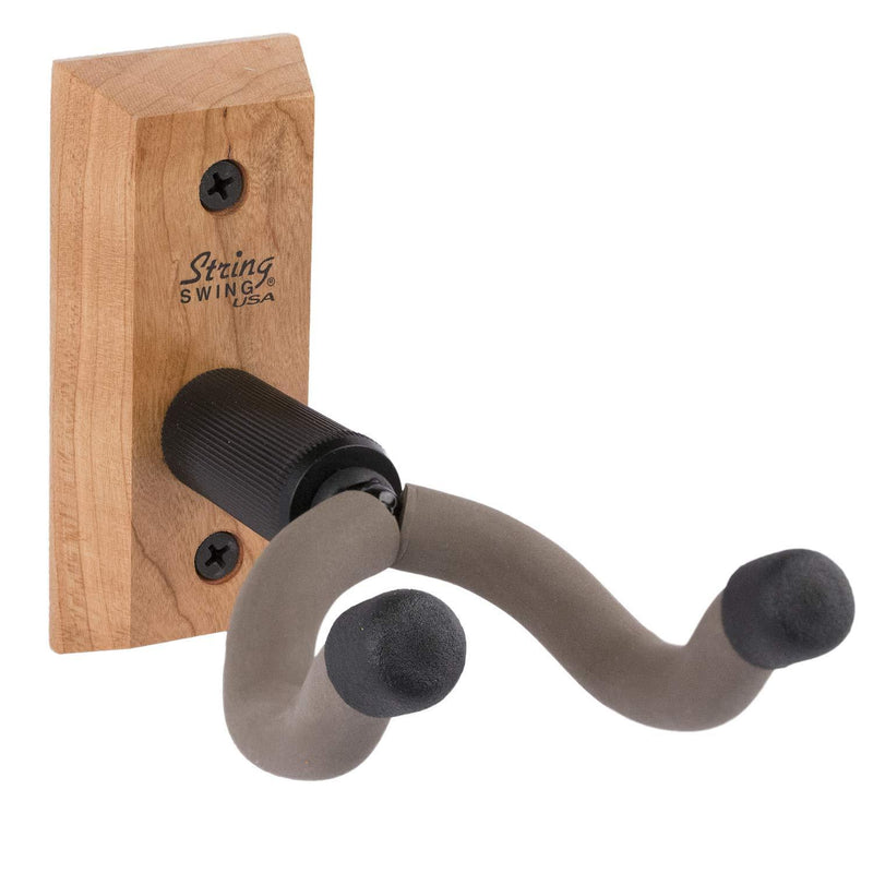 String Swing CC01K-C Hardwood Home & Studio Wall Mount Guitar Keeper - Cherry