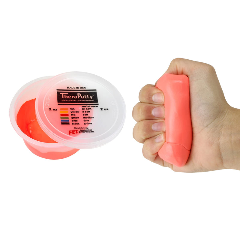 CanDo Theraputty Plus Hand Exercise Putty for Rehabilitation, Exercises, Hand Thearpy, Occupational Therapy, Hand Strengthening, Improve Motor Skills, Stress Relief 2-ounce SOFT