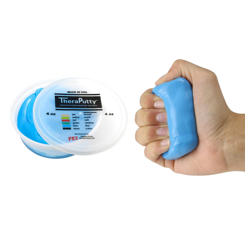 Cando - 264711 264711 TheraPutty Plus Anti-Microbial, Blue: Firm, 4 oz