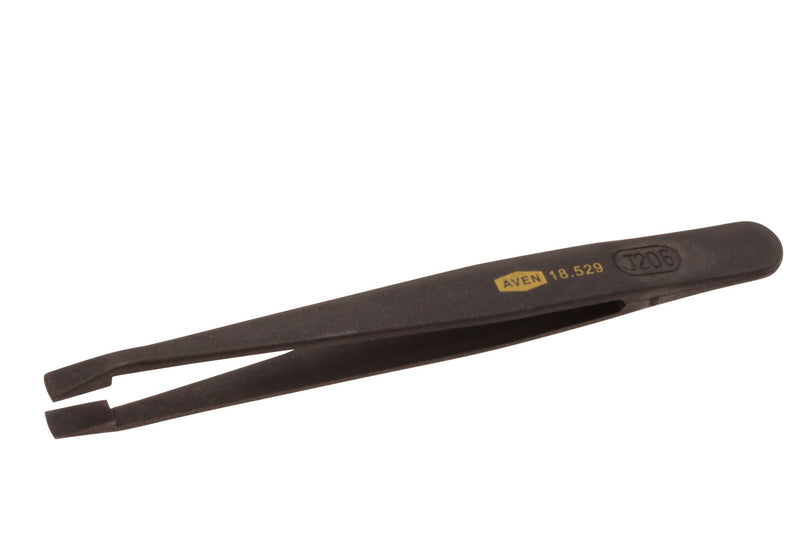 Aven 18529 Pattern 35A Straight Broad Flat Tweezer, Plastic, 4-1/2" Length 35A Tweezer, Plastic, 4-1/2" Length