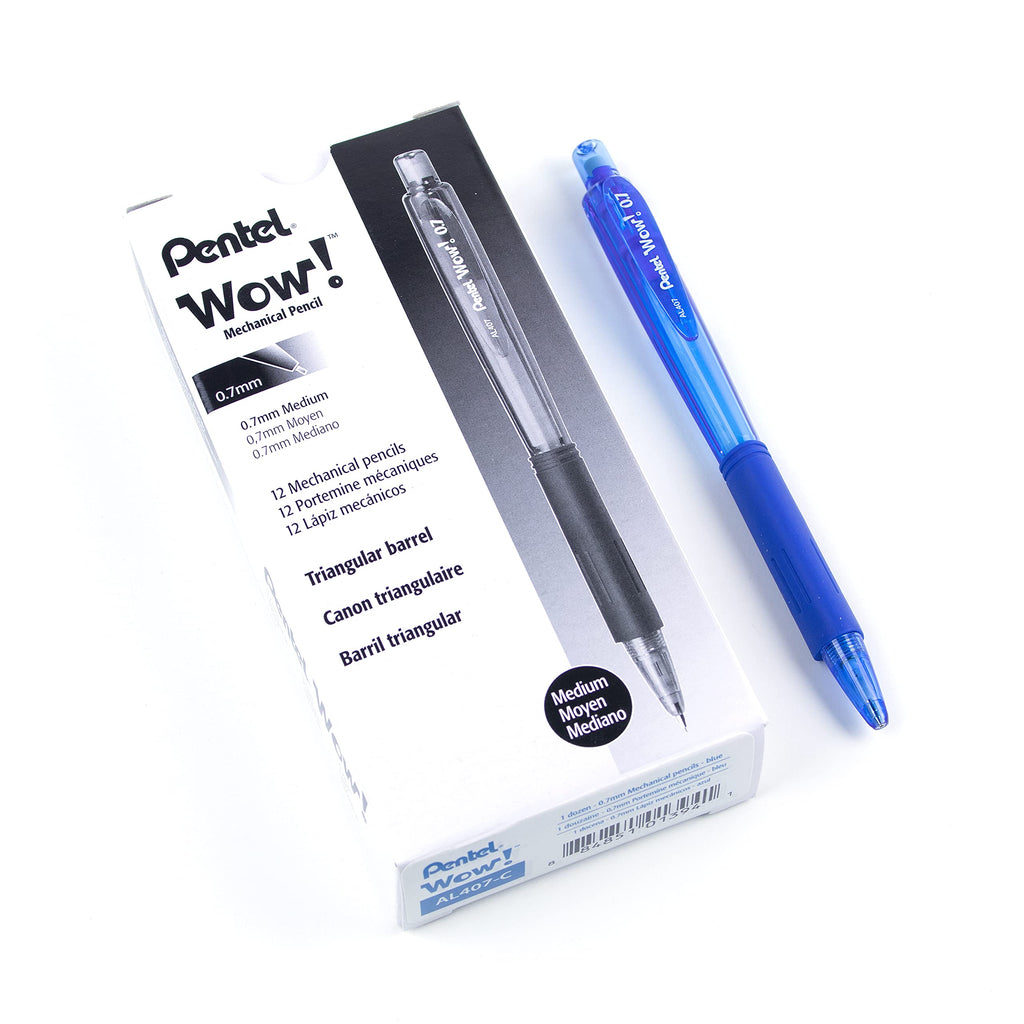 Pentel EnerGize-X Mechanical Pencil 0.7mm Blue Barrel, Box of 12 (PL107C)