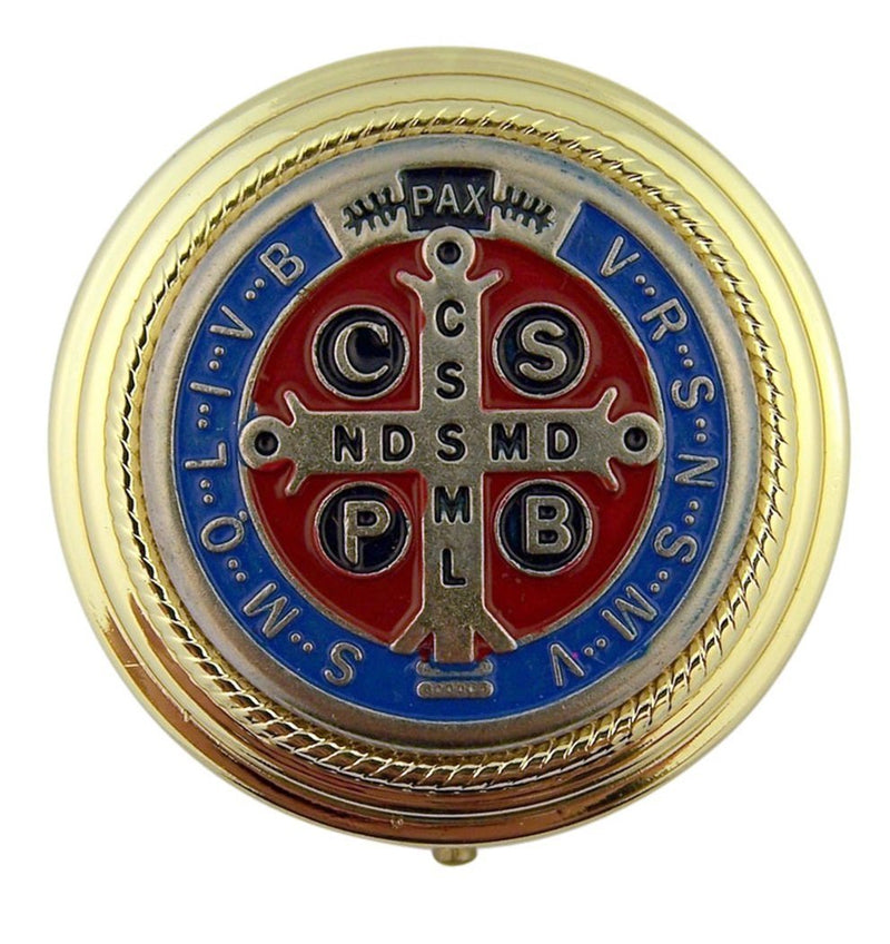 Saint Benedict Host Eucharistic Minister Traveling Pyx Church Supplies