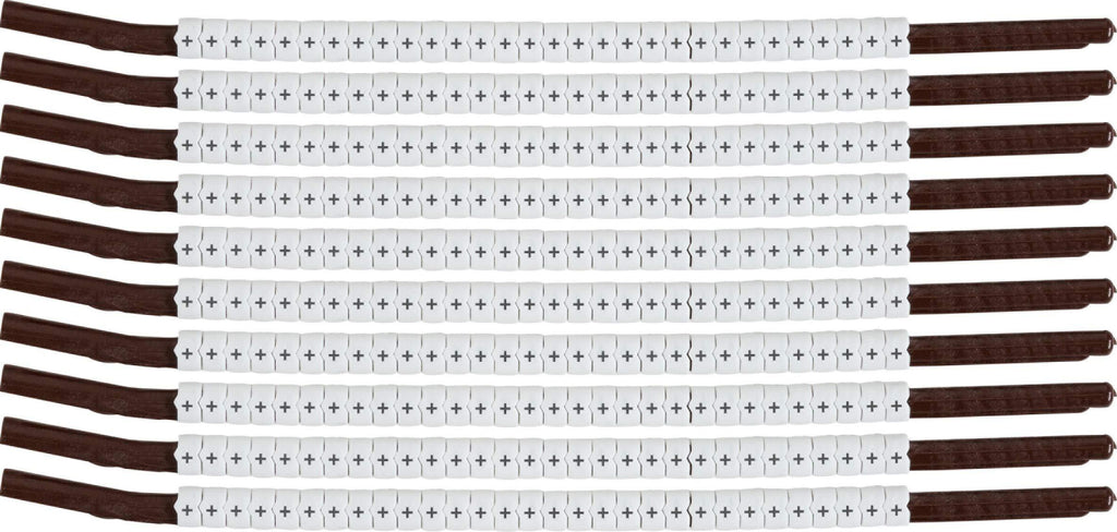 SCN15-PLUS Black on White, Wire Marker Clip Sleeves (50 Clips)