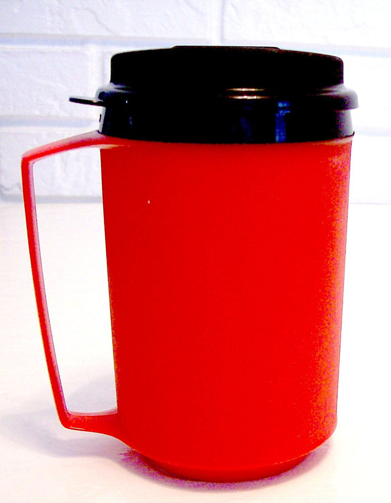 12 Oz Foam Insulated Thermoserv Travel Coffee Mug Red