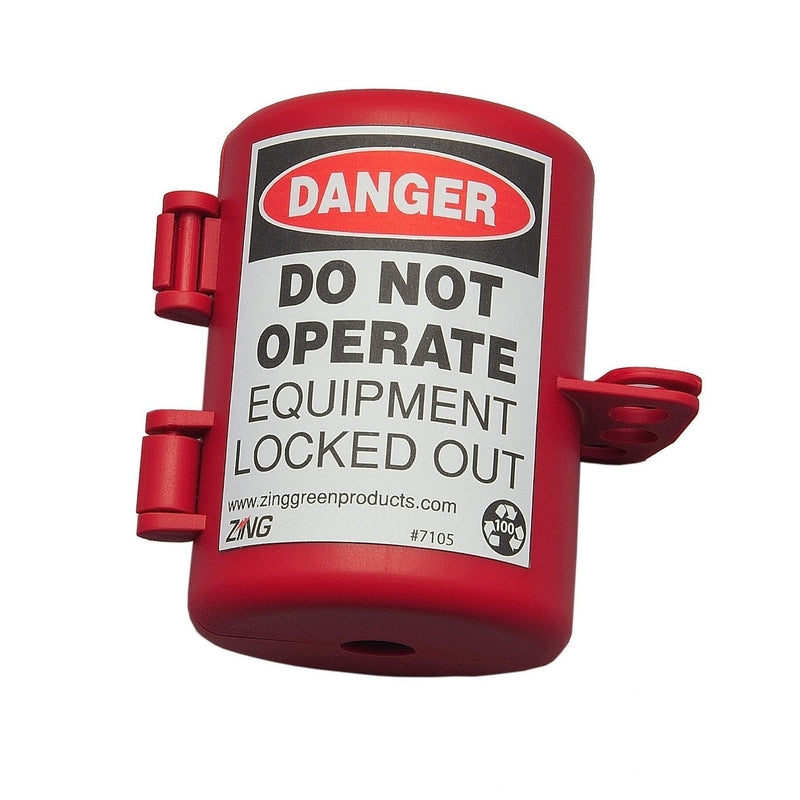 ZING 7105 RecycLockout Lockout Tagout, Small Plug Lockout, Recycled Plastic 1-Pack