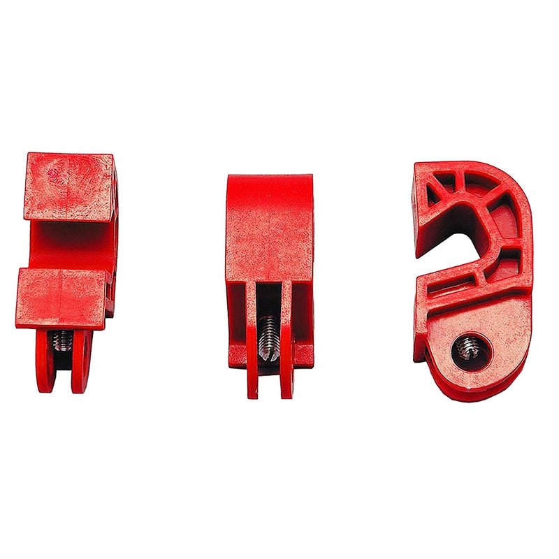 Zing Green Products 7110 USA Made Industrial Universal Circuit Breaker Lockout for Lockout Tagout, Red, 3 Pack