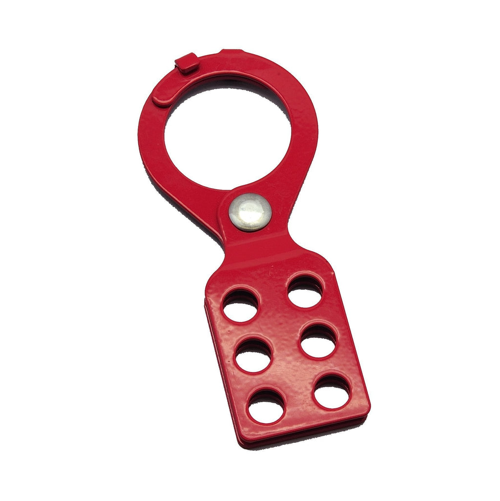 ZING 7107 RecycLockout Lockout Tagout Hasp, 1.5 Inch Steel with Tabs 1-1/2 inches Inside Jaw Diameter