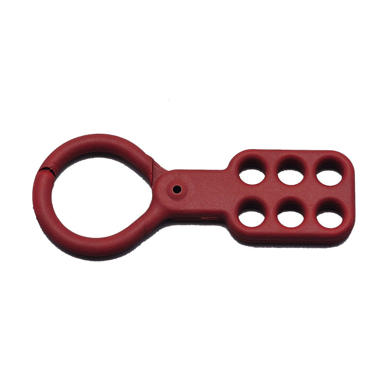 ZING 7109 RecycLockout Lockout Tagout Hasp 1.5 Inch, Recycled Plastic, Red 1-1/2 inches Inside Jaw Diameter