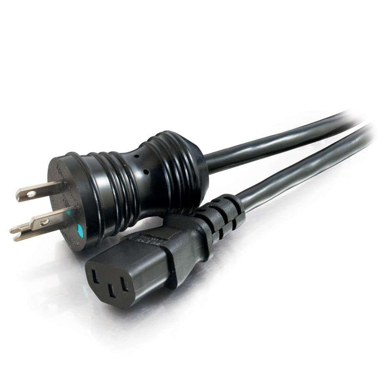 C2G Power Cord, Hospital Grade Coil, Ideal for Medical Carts and Mobile Devices, 16 AWG, Black, 8 Feet (2.43 Meters), Cables to Go 48070 Hospital Grade Coil 16AWG