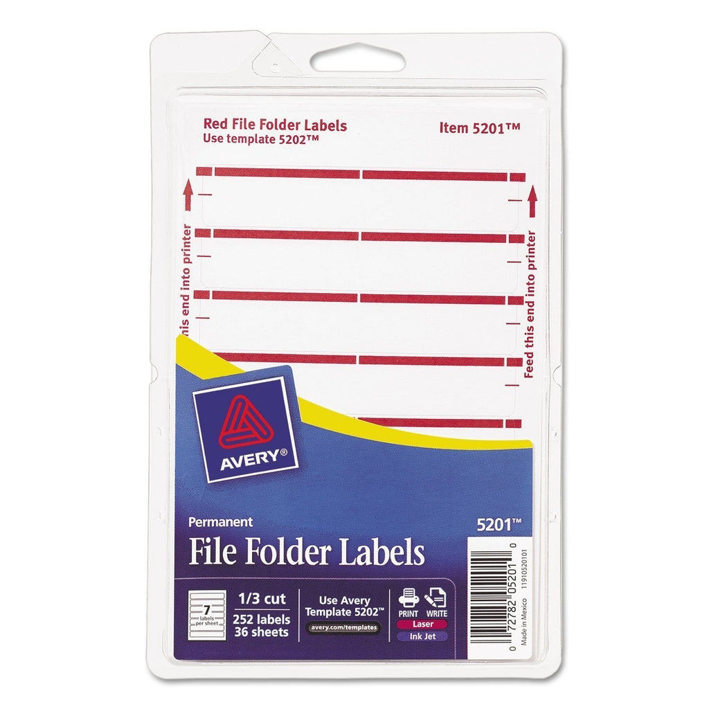 AVE05201 - Avery Print or Write File Folder Labels